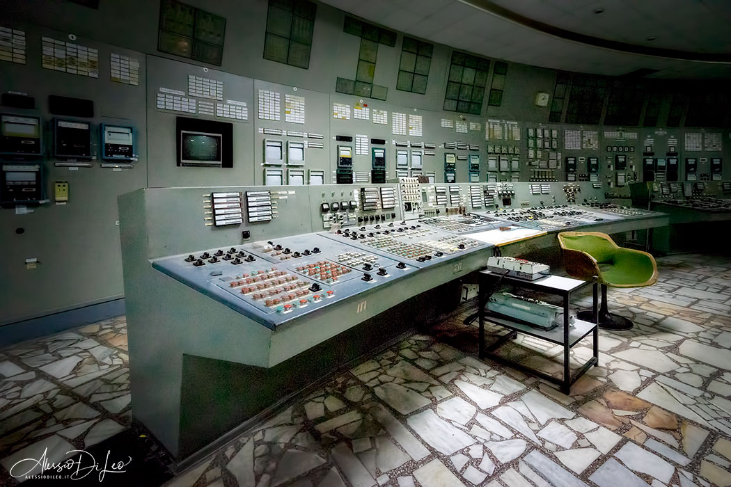 Sala controllo reattore Chernobyl